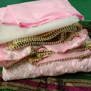 Pink anarkali party wear